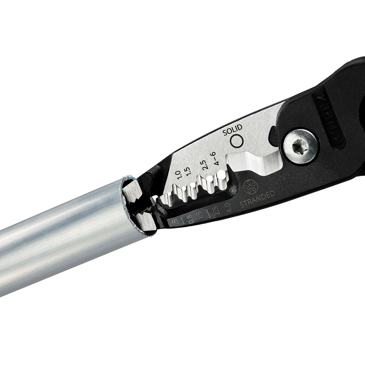 KNIPEX 13 71 200 ME Wire Stripper with Plastic Coated Handles, 200mm : Model No. 13 71 200 ME SB