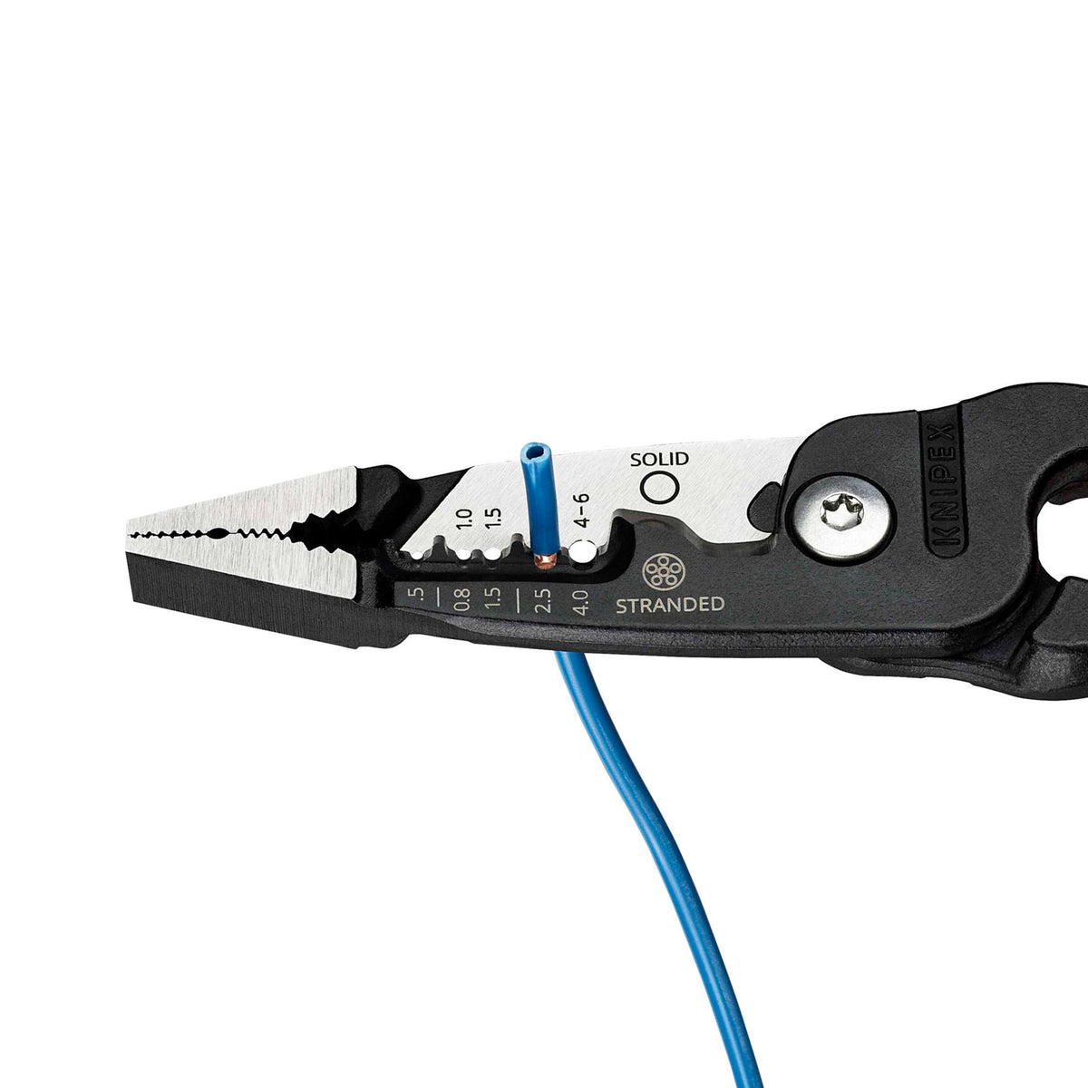 KNIPEX 13 71 200 ME Wire Stripper with Plastic Coated Handles, 200mm : Model No. 13 71 200 ME SB