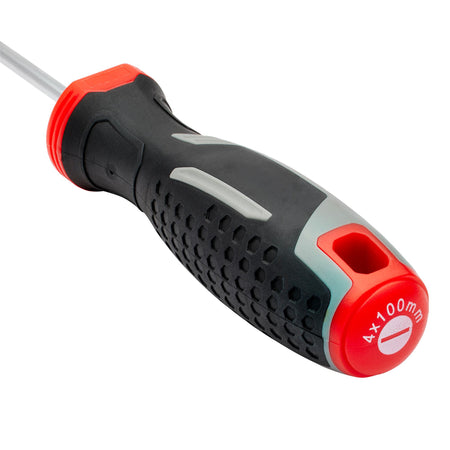 Slotted Parallel Soft Grip Screwdriver, SL4 x 100mm : Model No. 200/SL