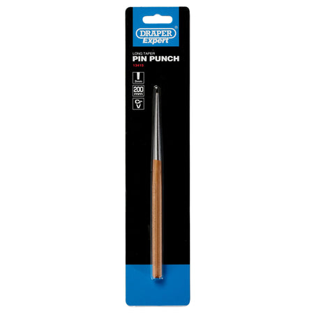 DRAPER Expert 3mm x 200mm Long Taper Pin Punch: Model No.99L