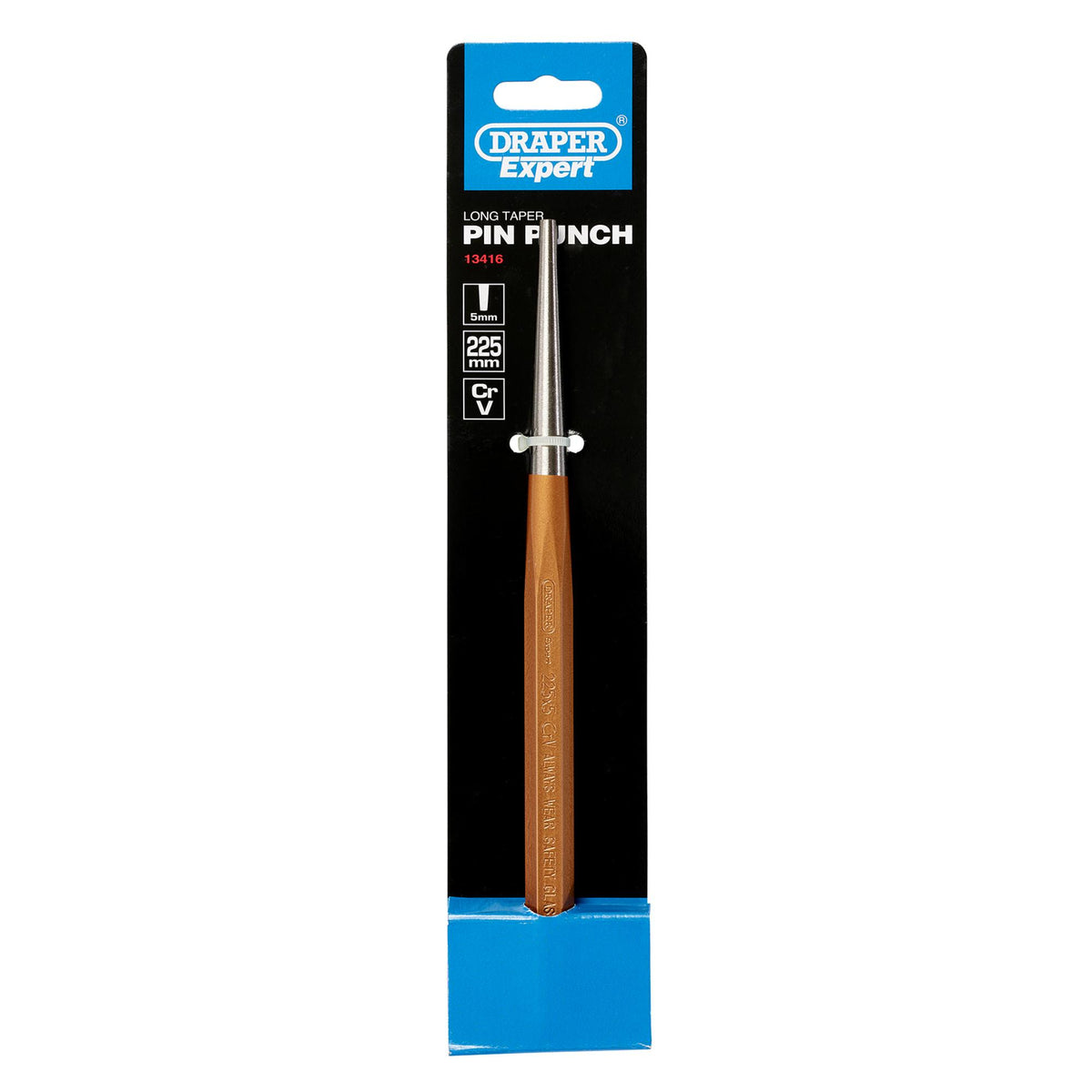 DRAPER Expert 5mm x 225mm Long Taper Pin Punch: Model No.99L