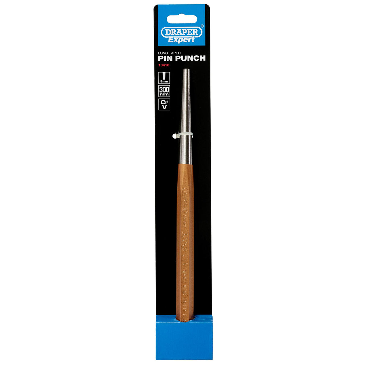 DRAPER Expert 8mm x 300mm Long Taper Pin Punch: Model No.99L
