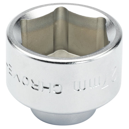 DRAPER Expert 3/8in. Sq. Dr. 27mm Oil Filter Cap Socket: Model No.OFCW-27