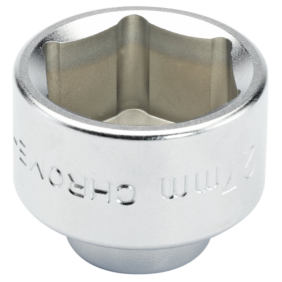 DRAPER Expert 3/8in. Sq. Dr. 27mm Oil Filter Cap Socket: Model No.OFCW-27