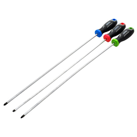 Long Reach Soft Grip Screwdriver Set (3 Piece) : Model No. 200/S1