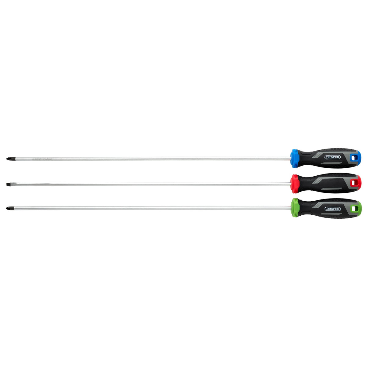 Long Reach Soft Grip Screwdriver Set (3 Piece) : Model No. 200/S1