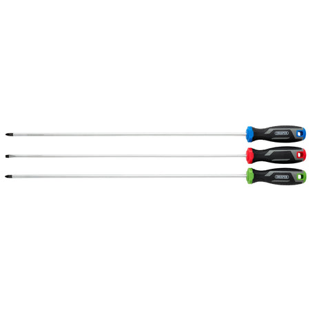 Long Reach Soft Grip Screwdriver Set (3 Piece) : Model No. 200/S1
