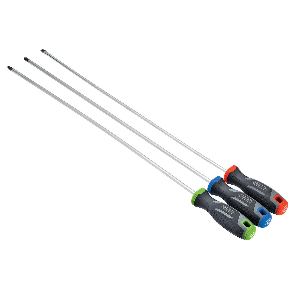 Long Reach Soft Grip Screwdriver Set (3 Piece) : Model No. 200/S1