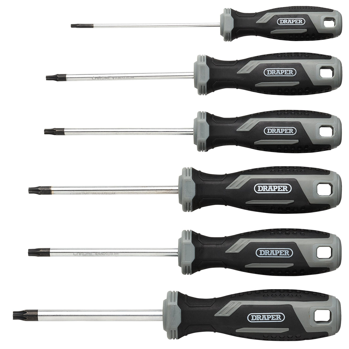 Draper TX-STAR Soft Grip Screwdriver Set (6 Piece) : Model No. 200/S4
