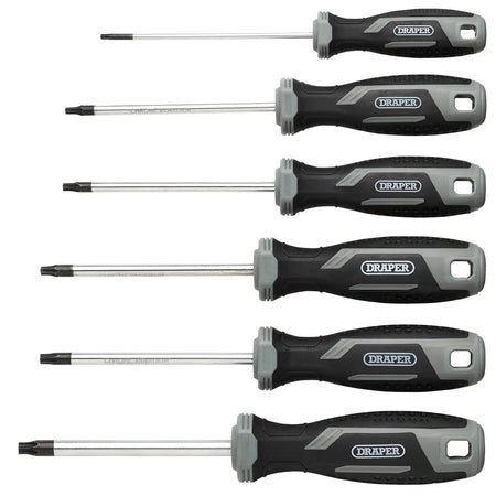 Draper TX-STAR Soft Grip Screwdriver Set (6 Piece) : Model No. 200/S4