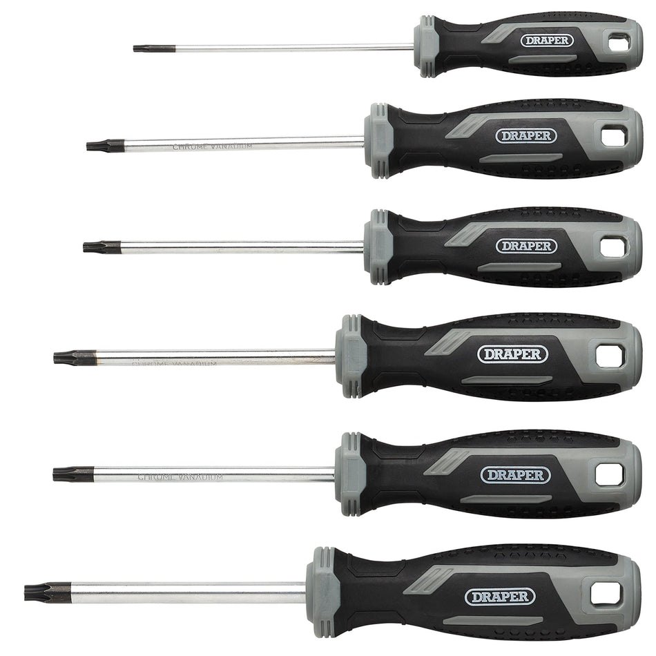 Draper TX-STAR Soft Grip Screwdriver Set (6 Piece) : Model No. 200/S4