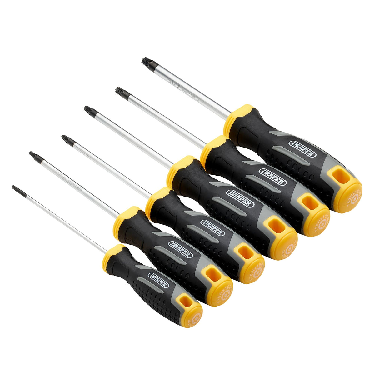 Draper TX-STAR Tamperproof Soft Grip Screwdriver Set (6 Piece) : Model No. 200/S5