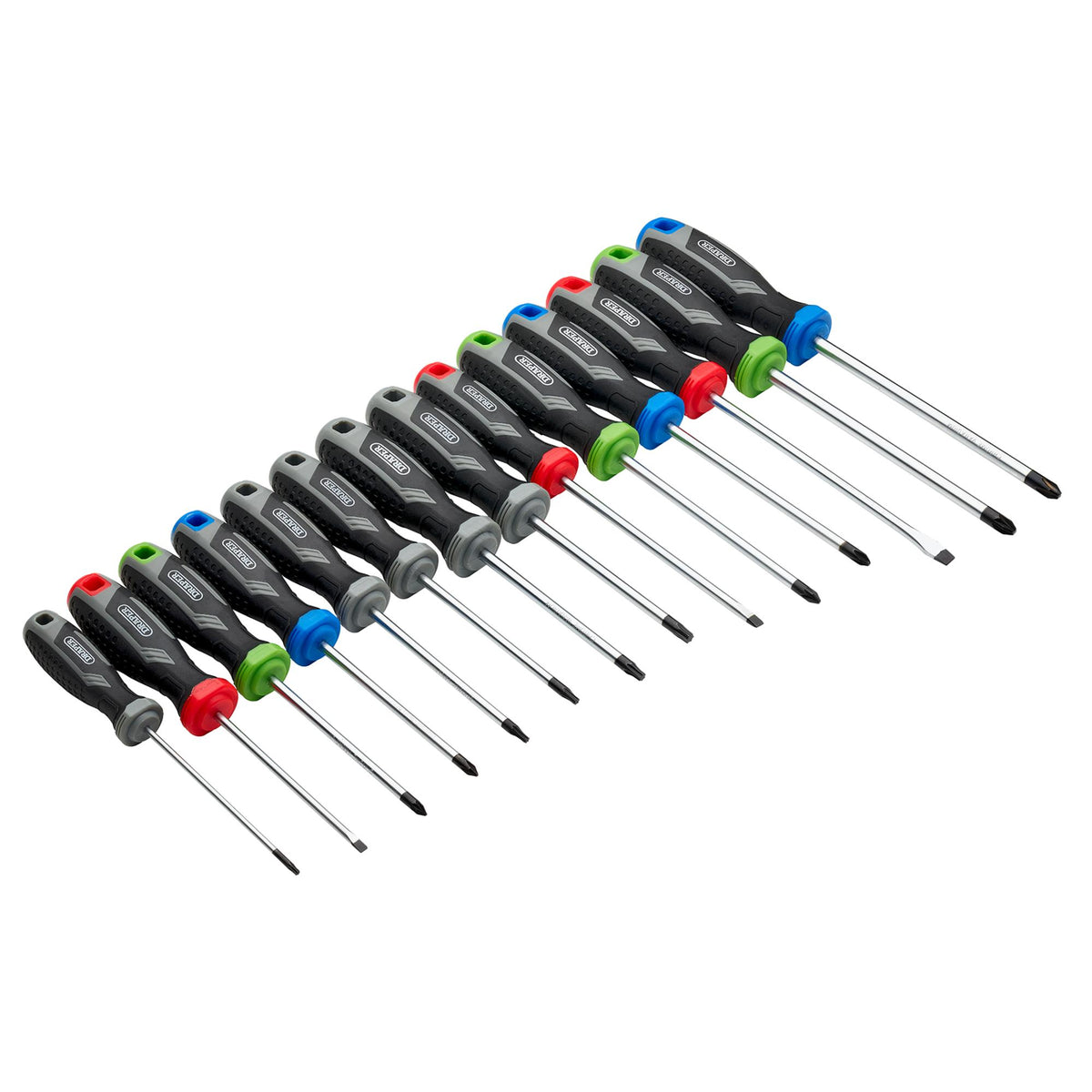 Soft Grip Screwdriver Set with Draper TX-STAR (14 Piece) : Model No. 200/S7