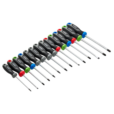 Soft Grip Screwdriver Set with Draper TX-STAR (14 Piece) : Model No. 200/S7