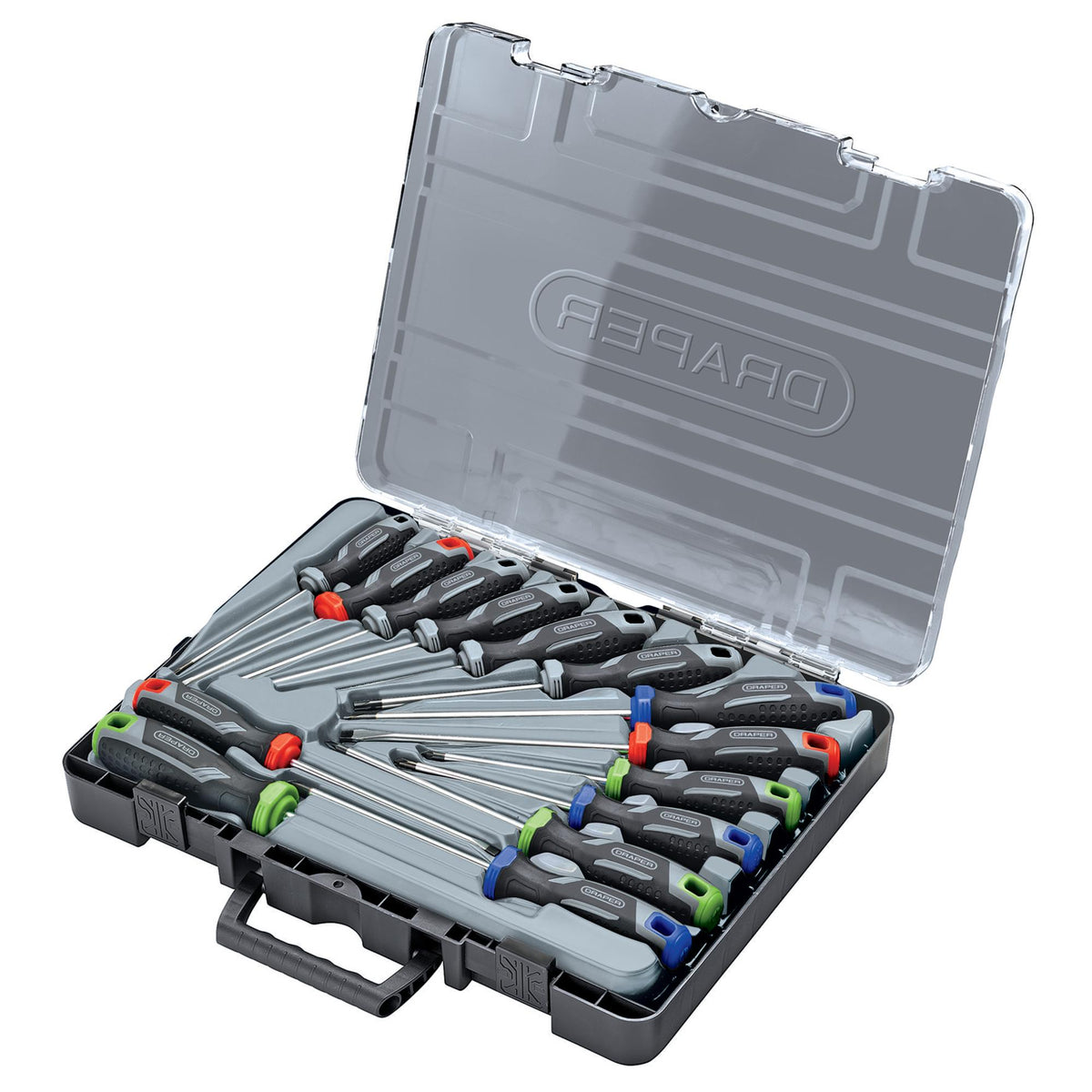 Soft Grip Screwdriver Set with Draper TX-STAR (14 Piece) : Model No. 200/S7