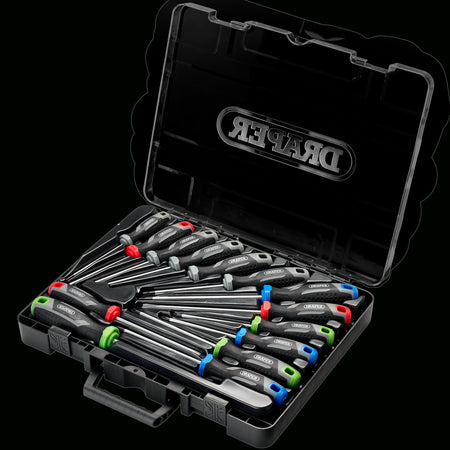 Soft Grip Screwdriver Set with Draper TX-STAR (14 Piece) : Model No. 200/S7