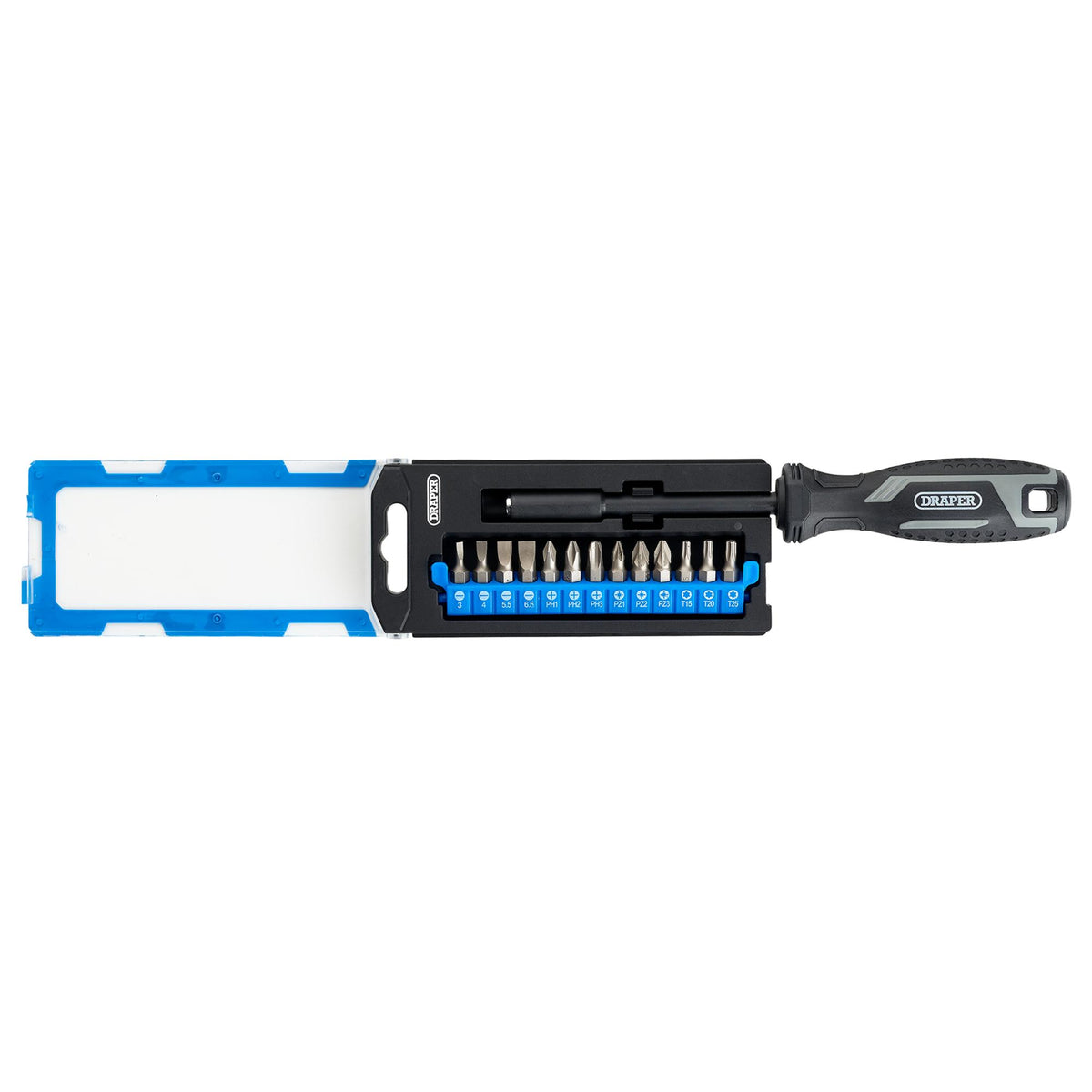 Soft Grip Magnetic Screwdriver and Bit Set, 1/4" x 100mm (14 Piece) : Model No. 200/S8