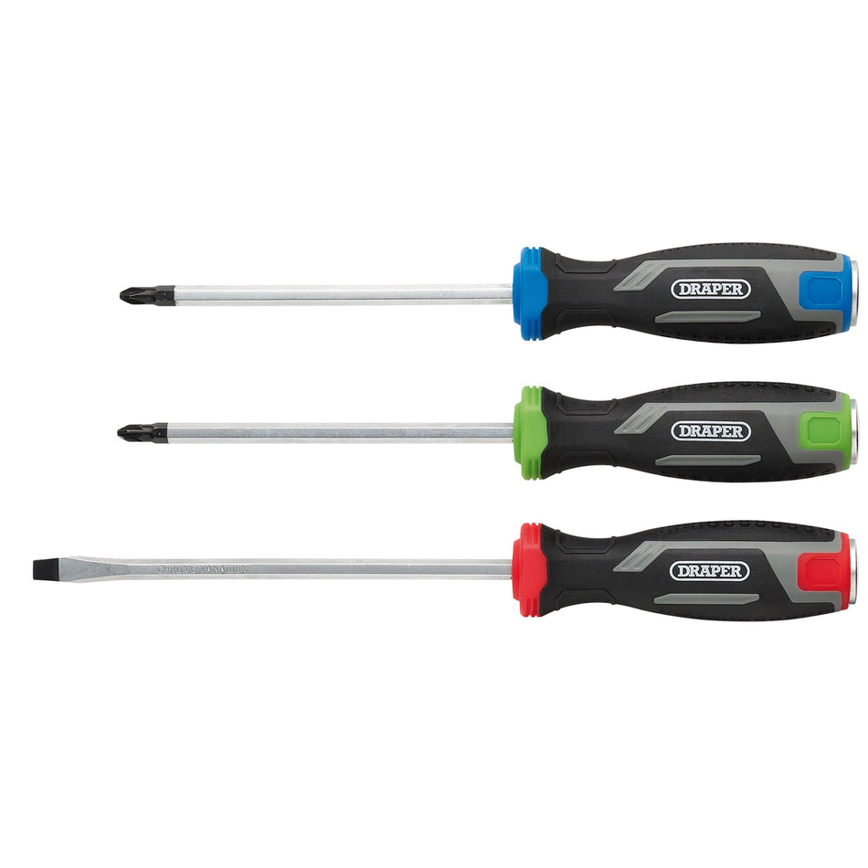 Pound Thru Soft Grip Screwdriver Set (3 Piece) : Model No. 210/S1