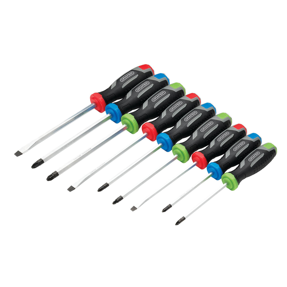 Pound Thru Soft Grip Screwdriver Set (9 Piece) : Model No. 210/S2