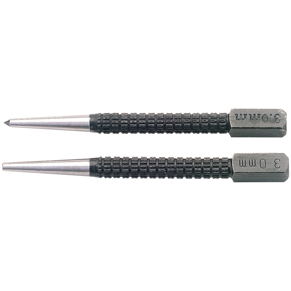 DRAPER 2 Piece Cupped Nailset and Centre Punch Set: Model No.622/623