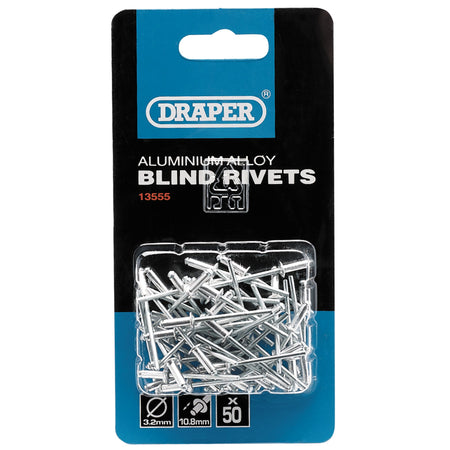 DRAPER 50 x 3.2mm x 10.8mm Blind Rivets: Model No.RIV