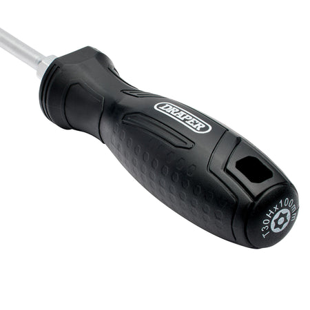Draper TX-STAR Tamperproof Hard Grip Screwdriver, T30H x 100mm : Model No. 220/TH