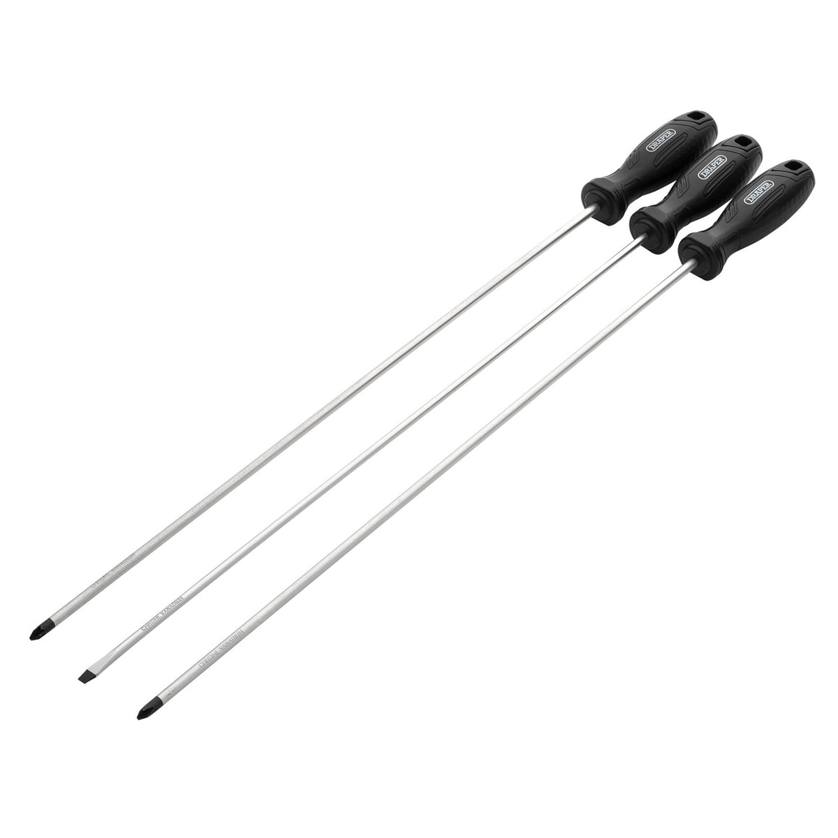 Long Reach Hard Grip Screwdriver Set (3 Piece) : Model No. 220/S1