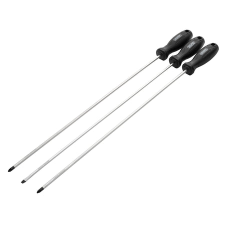 Long Reach Hard Grip Screwdriver Set (3 Piece) : Model No. 220/S1