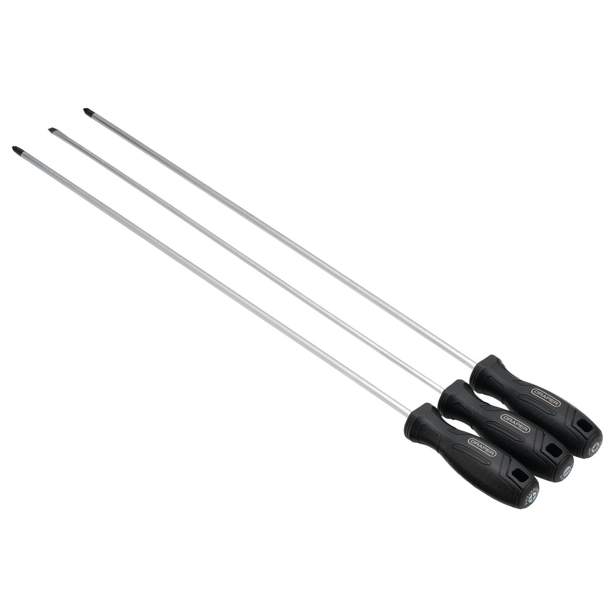 Long Reach Hard Grip Screwdriver Set (3 Piece) : Model No. 220/S1