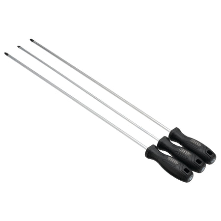 Long Reach Hard Grip Screwdriver Set (3 Piece) : Model No. 220/S1