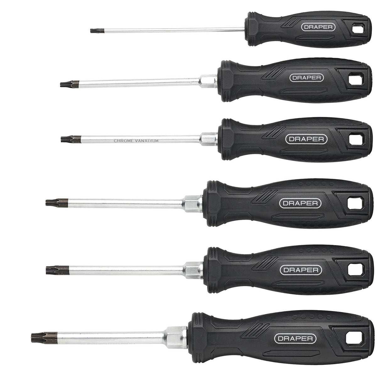 Draper TX-STAR Hard Grip Screwdriver Set (6 Piece) : Model No. 220/S3