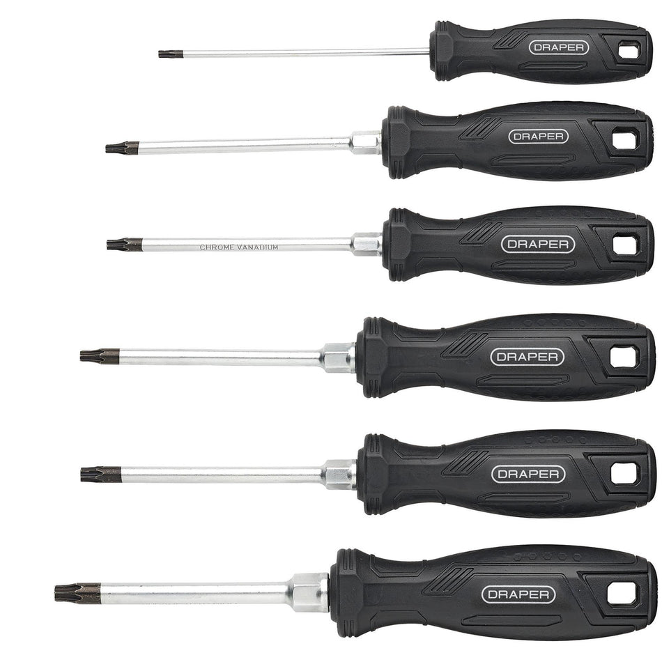 Draper TX-STAR Hard Grip Screwdriver Set (6 Piece) : Model No. 220/S3
