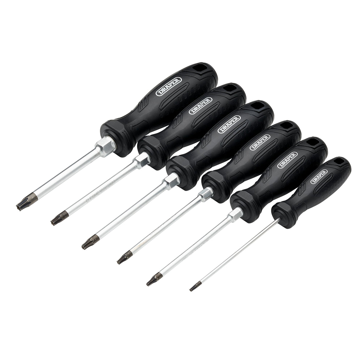 Draper TX-STAR Tamperproof Hard Grip Screwdriver Set (6 Piece) : Model No. 220/S4