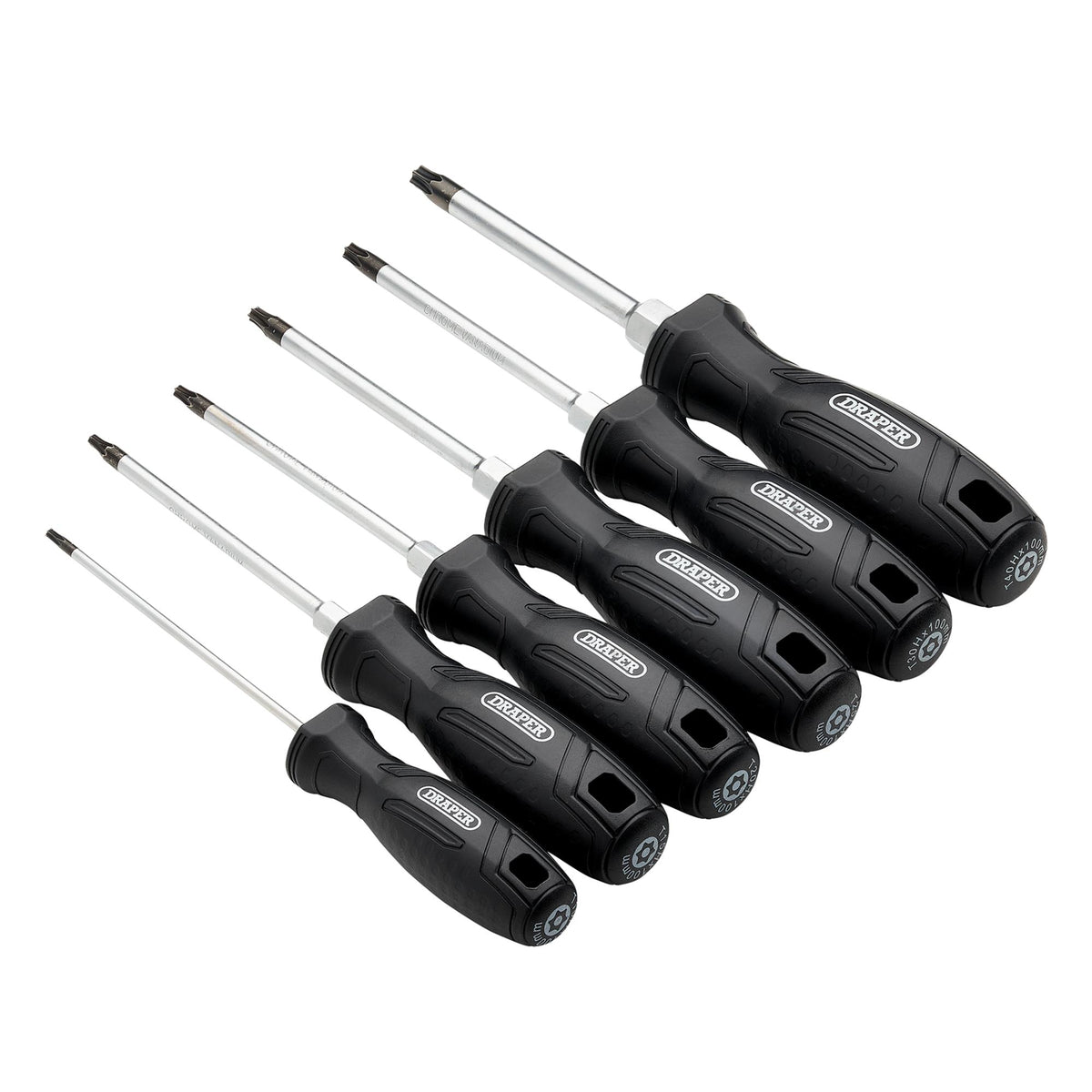 Draper TX-STAR Tamperproof Hard Grip Screwdriver Set (6 Piece) : Model No. 220/S4