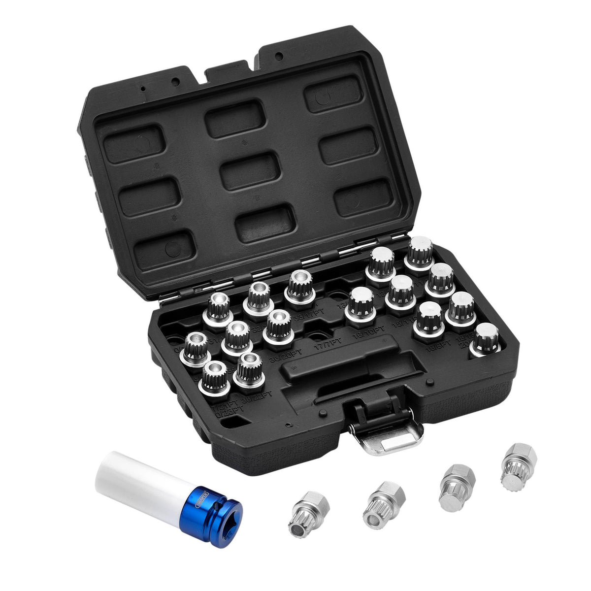 BMW Locking Wheel Socket Set (21 Piece): No.LWSS/BMW-21PC