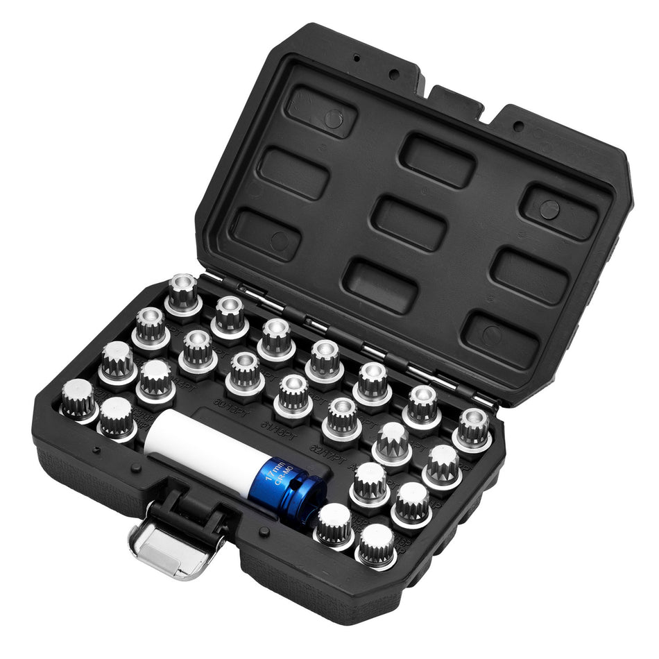 VAG Locking Wheel Socket Set (23 Piece): No.LWSS/VAG-23PC