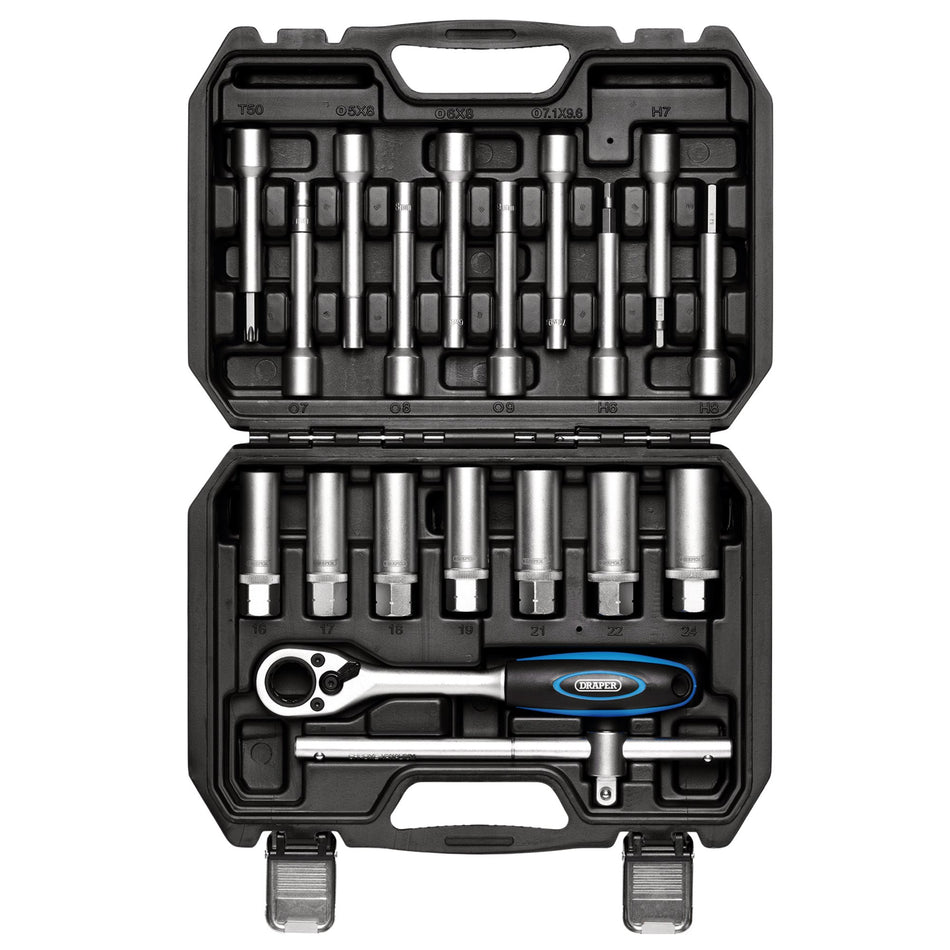 Shock Absorber Strut Nut Kit, 1/2" Sq. Dr. (19 Piece): No.ABANK-19PC