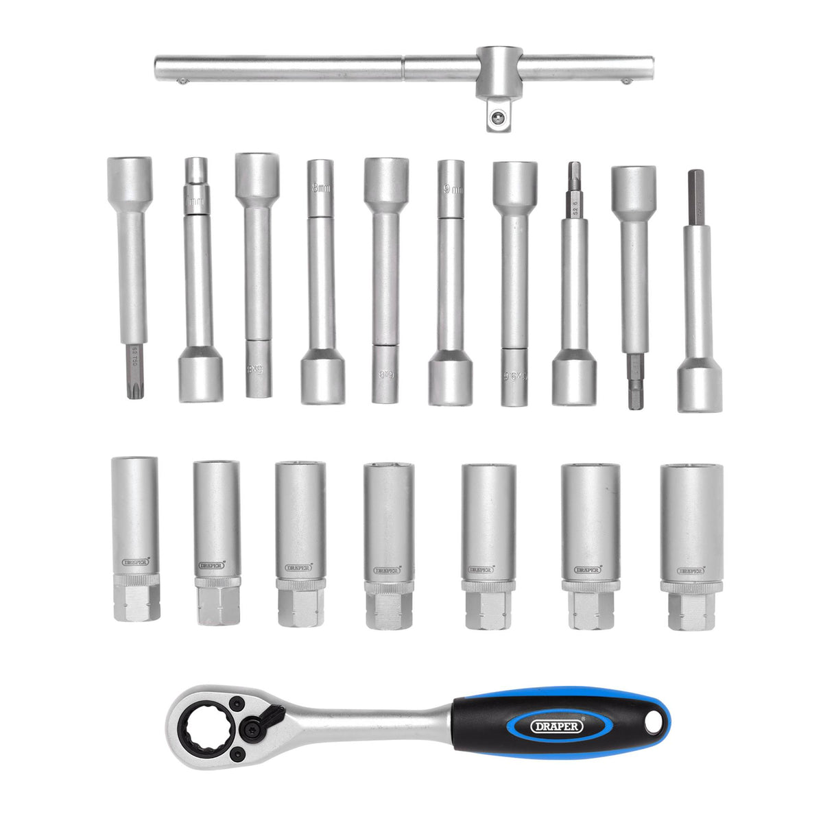 Shock Absorber Strut Nut Kit, 1/2" Sq. Dr. (19 Piece): No.ABANK-19PC