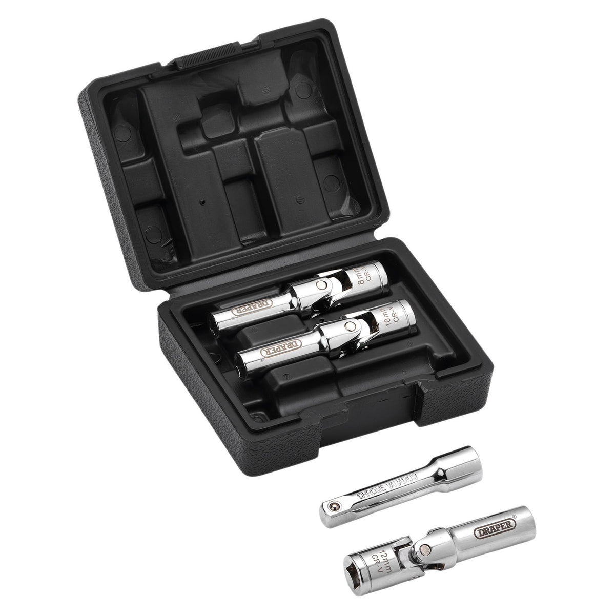 Glow Plug Socket Set, 3/8" Sq. Dr. (4 Piece): No.GPSS-4PC