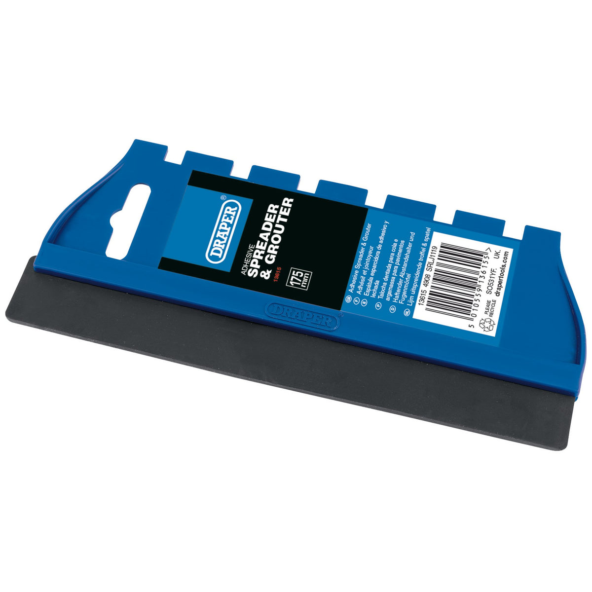 DRAPER 175mm Adhesive Spreader and Grouter: Model No.4908