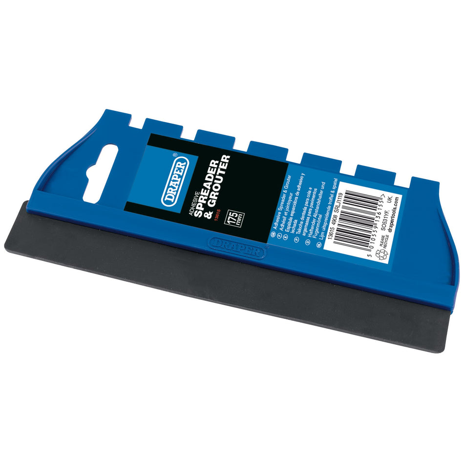 DRAPER 175mm Adhesive Spreader and Grouter: Model No.4908