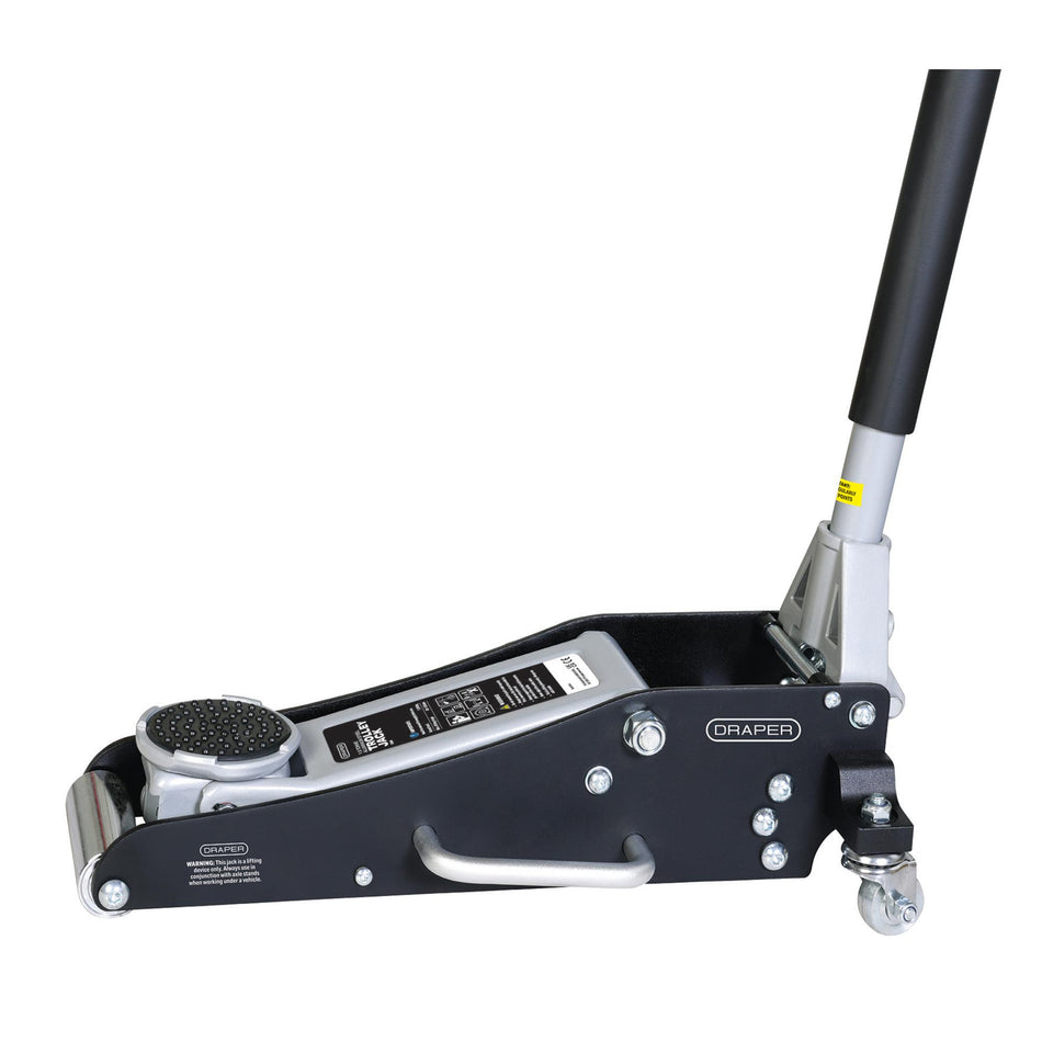 Aluminium and Steel Racing Trolley Jack, 1.5 Tonne: No.TJ125AS