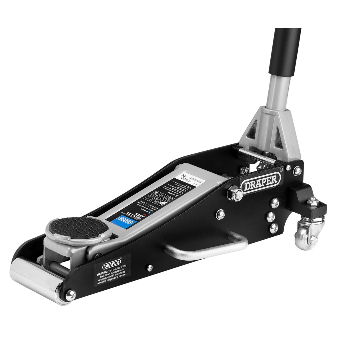 Aluminium and Steel Racing Trolley Jack, 1.5 Tonne: No.TJ125AS