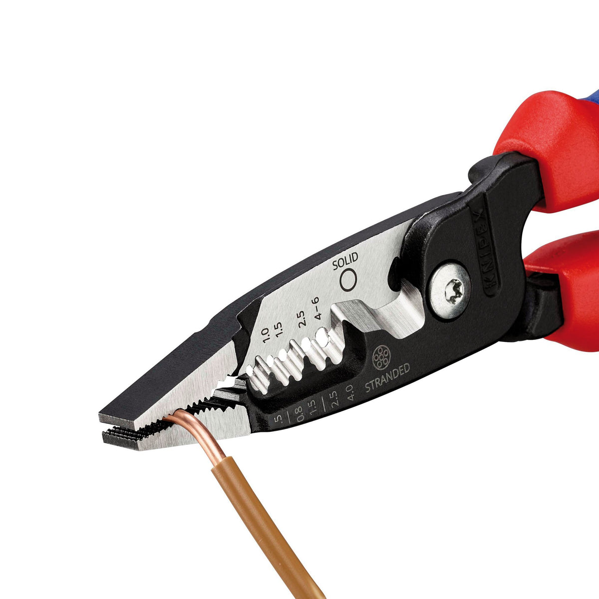 KNIPEX 13 72 200 ME Wire Stripper with Multi-Component Grips, 200mm : Model No. 13 72 200 ME SB