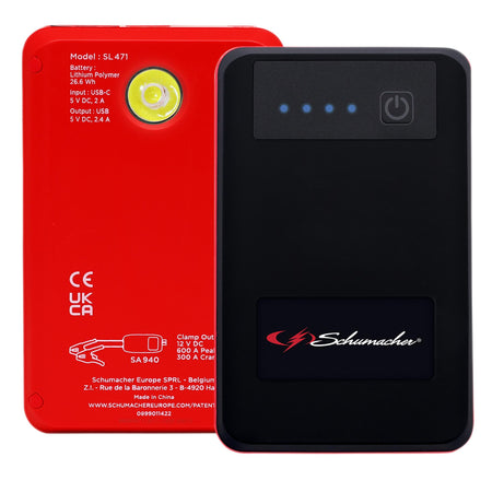 Schumacher SL471 12V Lithium Booster and Power Bank, 600PA : Model No. SL471