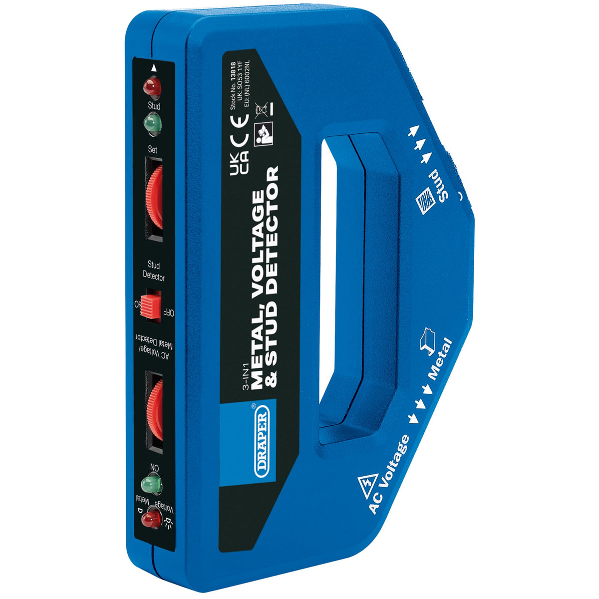 DRAPER Combined Metal, Voltage and Stud Detector: Model No.501G