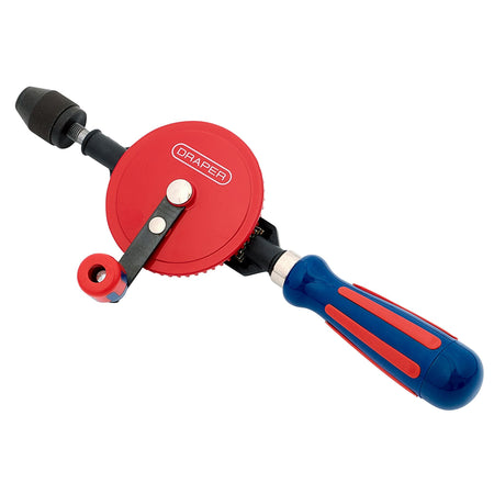 DRAPER 8mm 3/8in. Chuck Double Pinion Hand Drill: Model No.4900