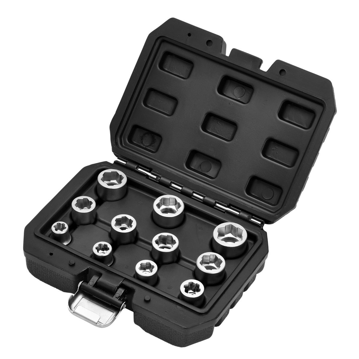 Bolt Extractor Socket Set, 3/8" Sq. Dr. (11 Piece): No.BE-11PC