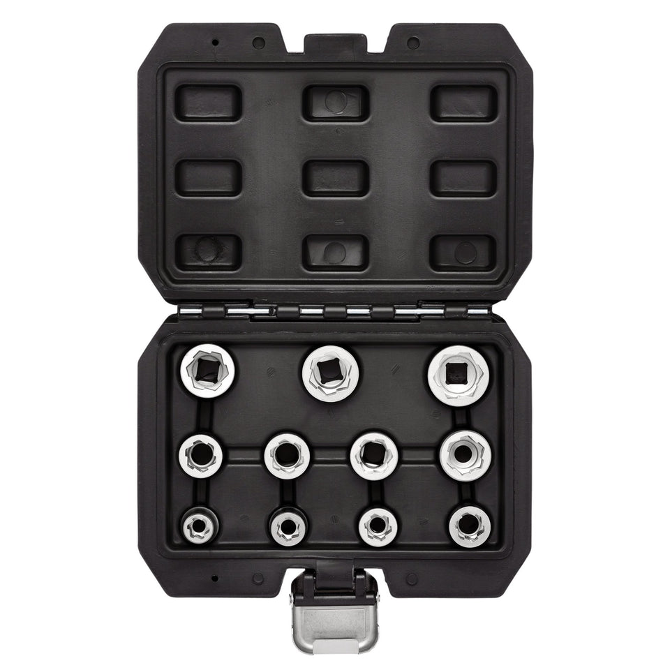 Bolt Extractor Socket Set, 3/8" Sq. Dr. (11 Piece): No.BE-11PC