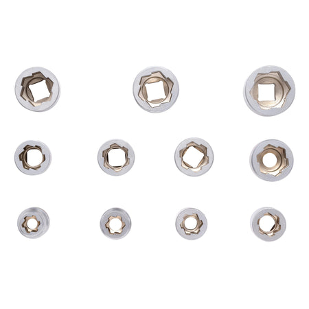 Bolt Extractor Socket Set, 3/8" Sq. Dr. (11 Piece): No.BE-11PC